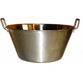 Cazo Grande Para Carnitas Extra Large 16x7" inch Stainless Steel Heavy Duty Acero Inoxidable Wok comal Fry