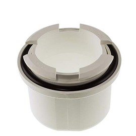 White Hunter R400 Uni-Fit Gutter Outlet Universal Spigot for Round or Square Downpipe