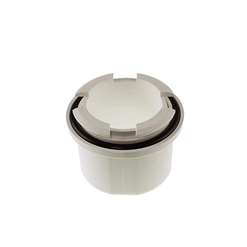 White Hunter R400 Uni-Fit Gutter Outlet Universal Spigot for Round