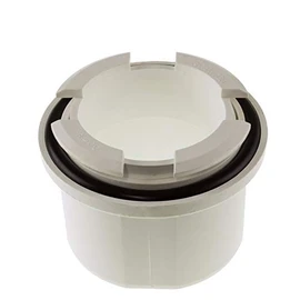 White Hunter R400 Uni-Fit Gutter Outlet Universal Spigot for Round or Square Downpipe