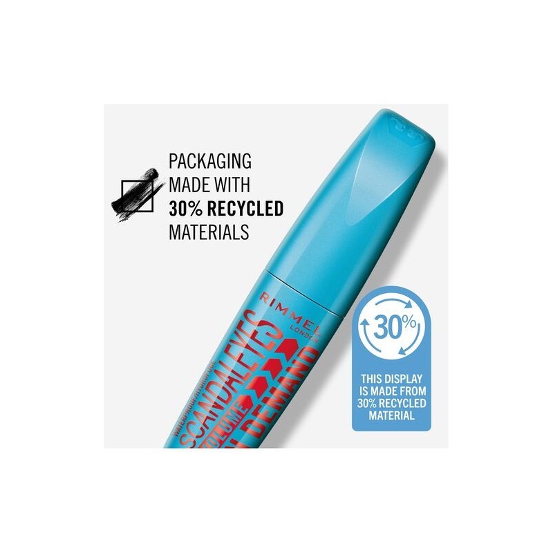 Rimmel Scandal'Eyes Volume On Demand Waterproof Mascara Black