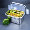 Lurch 240891 Lunch Box Safety/Storage Box Made of High-Quality Stainless
