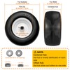 13x6.50-6 Flat Free Tire and Wheel 2 Pack, Solid Smooth