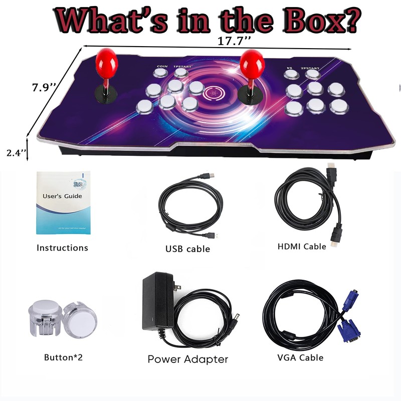 RegiisJoy 32000 mini Pandoras Box 78S for Child Arcade Game