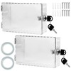 2 Pcs Acrylic Thermostat Box with Lock Clear Universal Large