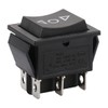 Baomain Momentary 6 Pin DPDT Button Rocker Switch (ON)/Off/(ON) AC
