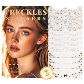 MLSMILE Glitter Freckles Face Tattoo,12PCS Face Glitter Speckles Patches,Glow Up Makeup Patches Festival Rave Accessories for Women,Sparkle Makeup Patches, Cosmetic Glitter for Face Patches