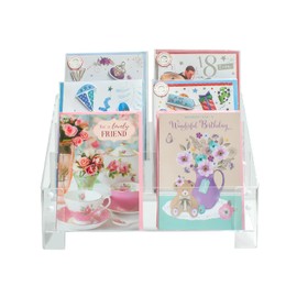 Display Stands Greeting Card Rack - Universal Fit - 3 Tiers 300mm Wide - Shop Display