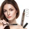 Microblading Pen, Eyebrow Pencil, Waterproof Eyebrow Pencil with Fork Points,