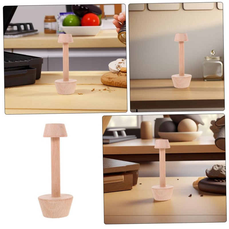 iplusmile 2pcs Wooden Egg Tart Mold Double Side Pastry Tamper