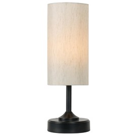 EZVALO Cordless Table Lamp, Ambient Light, Dimmable, Touch, Timer, 2700K, Bedroom, Portable, LED, Wireless, Rechargeable, Battery Operated, Desk Lamp, Fabric Shade, Living Room