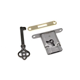 Full Mortise Cabinet Lock Excellent Antique Reproduction Full Mortise Furniture Lock, Can Be Used On Drawers or Right Hand Cabinet Doors.