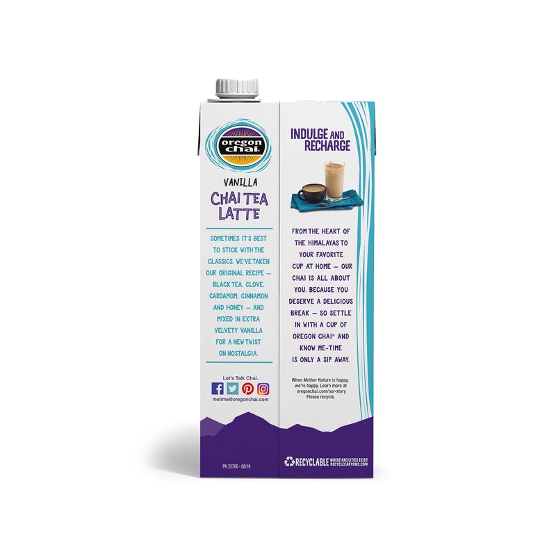 Oregon Chai Vanilla Chai Concentrate, 32 Fluid Ounce (Pack of