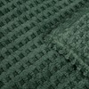 Serenhom Soft Cozy Fuzzy Fleece Throw Blanket, Waffle Bronze Green,