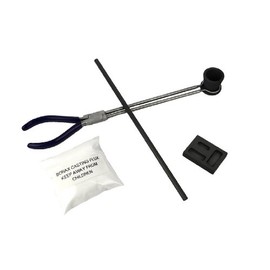 1/4 oz 1/2 oz 1 oz Gold Smelting Melting Kit Combo Graphite Ingot MoldGraphite Crucible Cup Flux Tongs Melting Casting Refining Scrap Precious Metal Silver Copper Gold Jewelry