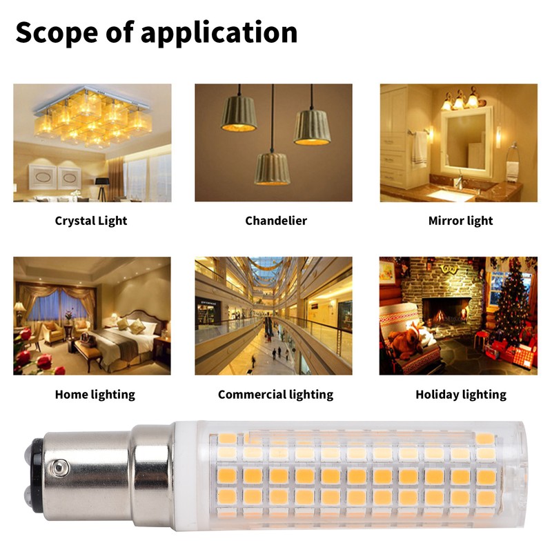 BA15D Bulb LED Corn Lamp 1500LM 136LED Dimmable Light Bulb