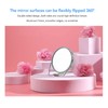 Double sided vanity mirror, make up mirror, 360° rotatable design,