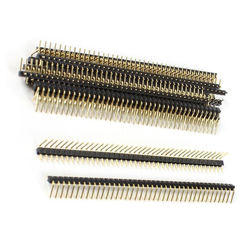 Unifizz 2.54mm Pitch Right Angle Single Row Male Pin Header