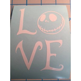 Oracal Night Before Christmas Decal Jack "LOVE" Jack Skellington