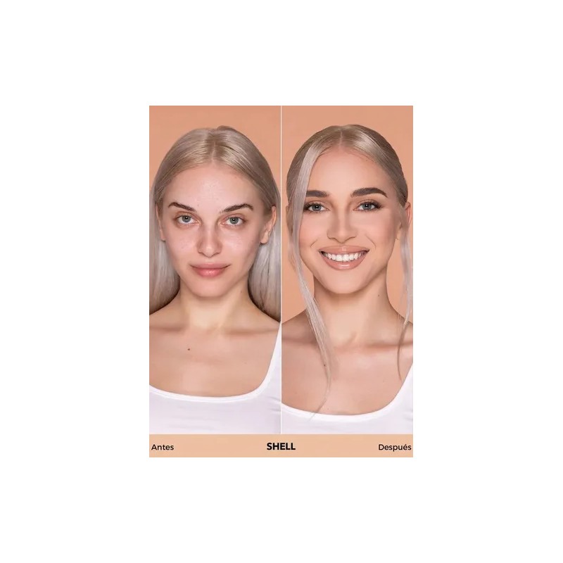 SHEGLAM Complexion Pro Base Líquida Mate Larga Duración - Shell