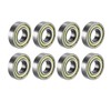 sourcing map Deep Groove Ball Bearing Double Shield 10mm x