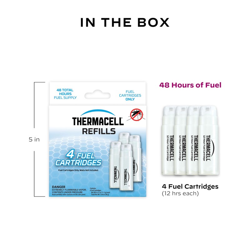 Thermacell Mosquito Repellent Refills; Compatible with Any Fuel-Powered Thermacell Repeller;