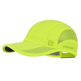 GADIEMKENSD Baseball Cap Quick Dry Sports Hat Unstructured Soft for Men Outdoor Run Golf Dad Bicycle Caps (Fluorescent Green, M)