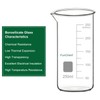 FunChem Glass Beaker, 1-Pack High Borosilicate Glass Graduated Tall Beaker