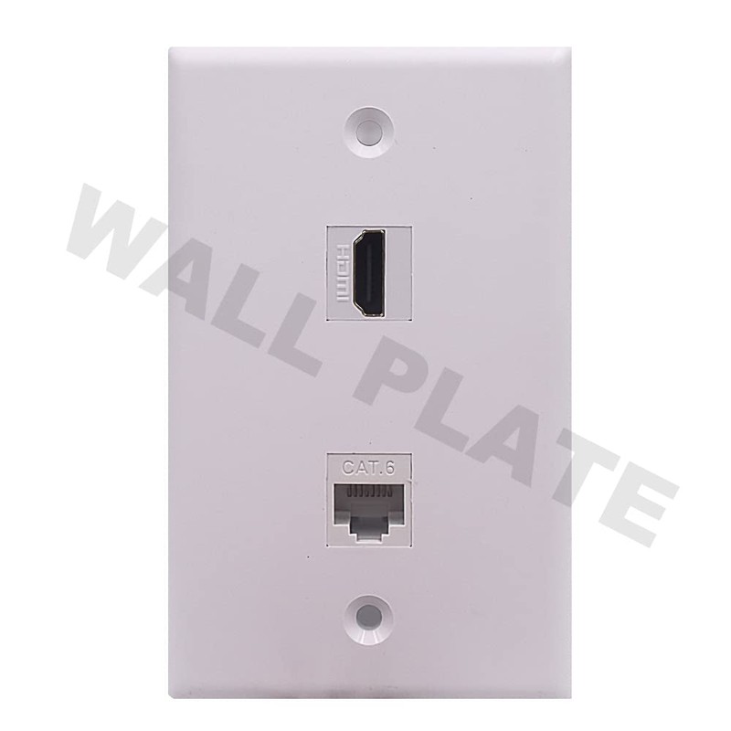 Kework 2 Ports Wall Plate, 1 Port 4K@60Hz HDMI 1