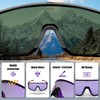 Polarised cycling glasses (Black Frame (Purple Lens）)