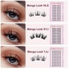 Self Adhesive Lashes Clusters Eyelashes - Thin Flakes Pre Glued
