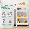 YITAHOME Slim Storage Cart 4 Tier Narrow Kitchen Rolling Cart