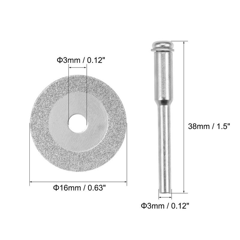 sourcing map 20 Pcs 16mm Diamond Cutting Wheels Cut Off