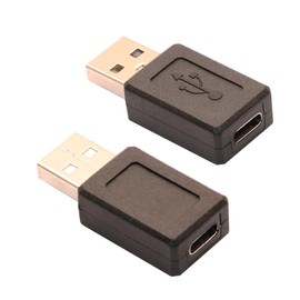 ZJKJHJY USB A to C Adapter, USB 2.0 Male to Type C Female Charger Converter Connector Suitable for a Wide Range of A-Male Interface Type Devices