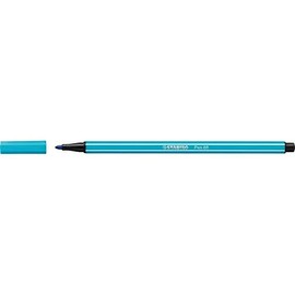 Stabilo Set of 5 Felt Tip Pens Drawing Pen 68 Paste – Medium 1 mm, neon blue