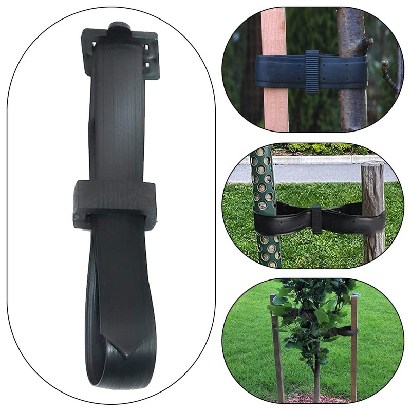 HHONGDU 8 Pcs(30x1.3cm) Tree Ties Straps Adjustable Tree Traps Heavy
