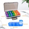 MURRI&MURRDI 7-Day Pill Organizer with 28 Cells, Large Weekly Pill