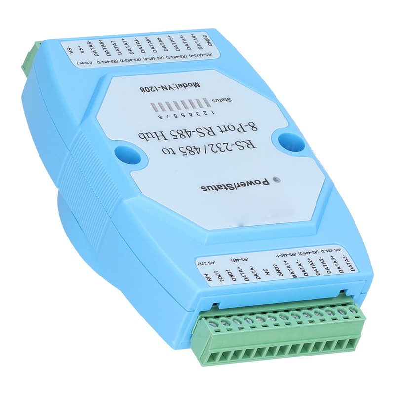 RS485 Hub 8 Ports OptoIsolated AntiInterference HighSpeed Transmission Repeater Distributor