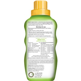 Espoma Organic Grow! Liquid Concentrate Plant Food - All Purpose Fertilizer for Indoor & Outdoor Plants. for Organic Gardening. 16oz Bottle Pack of one