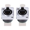 Conector de enchufes de interfaz RJ45 Aislador ignífugo, 2 uds.,