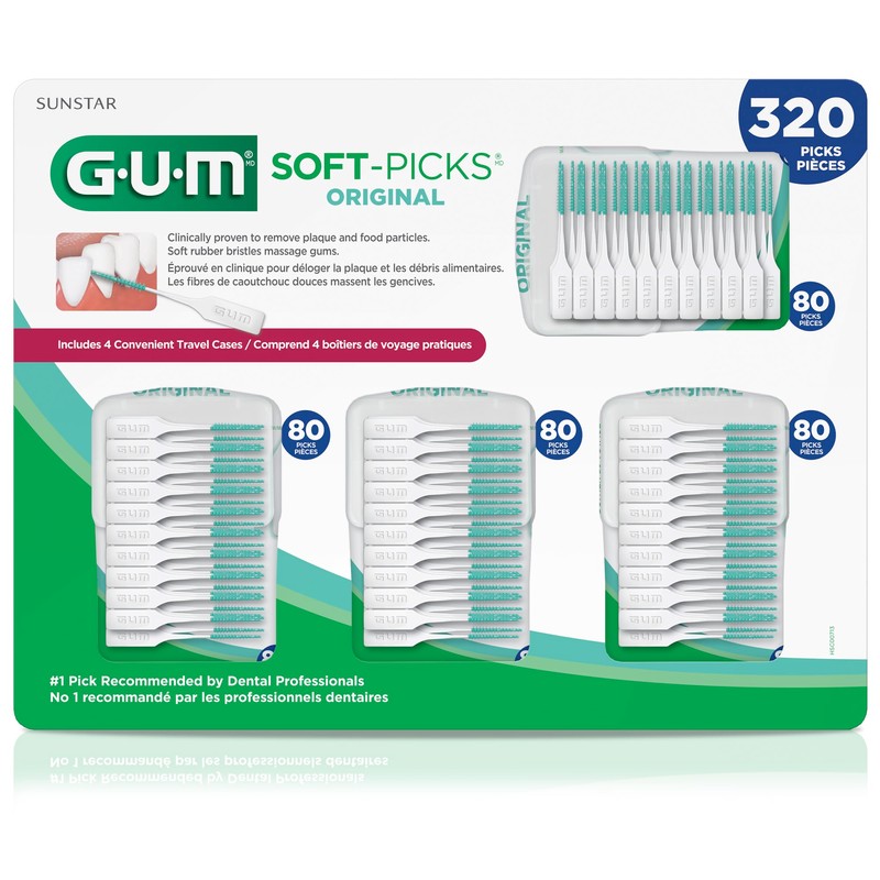 GUM Soft-Picks Original, Easy to Use Dental Picks for Teeth