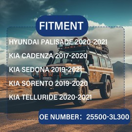 Forlevlaep Engine Coolant Thermostat 25500-3L300 Fit for 2020-2022 Hyundai Palisade for 2017-2020 Kia Cadenza 3.3L, 2019-2021 Sedona 3.3L, 2019-2020 Sorento 3.3L, 2020-2022 Telluride 3.8L