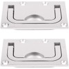 POFET 2pcs 75mm x 55mm Boat Hatch Handle Stainless Steel