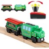 Battery Operated Locomotive Train Set for Wooden Train Tracks,Powerful Engine