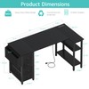 Lufeiya L Shaped Gaming Desk with Drawers & Storage Shelves,