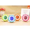 GRIRIW 1pc Double Mute Alarm Clock for Simple Stereo Design