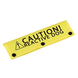 Funny Dog Leash Sleeve Caution! Reactive Dog Dog Leash Wrap Sleeve Pet Birthday Gift (Caution! Reactive Dog-YE Sleeve)