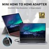 Duttek 8K Mini HDMI to HDMI U Adapter U Type