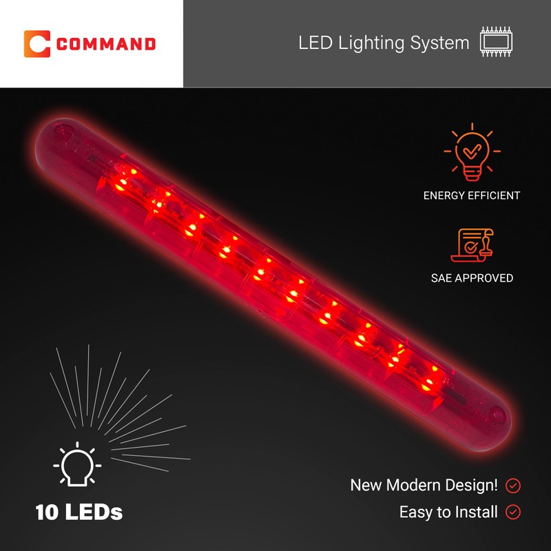 Command Electronics 12V LED Surface Mount Third Brake Light –