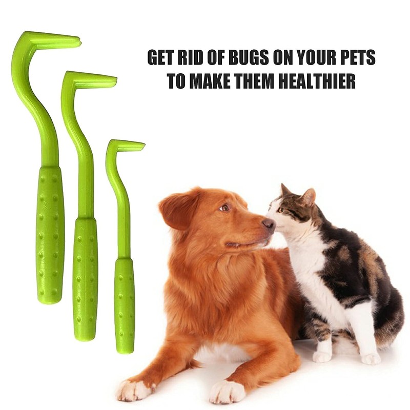 Cats and Humans Plastic Tick Puller Tick Grabber, 3Pcs Tick